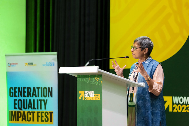 Lopa Banerjee, Director of Civil Society Division, UN Women at, the Generation Equality Impact Fest. Photo: UN Women/Emmanuel Rurangwa