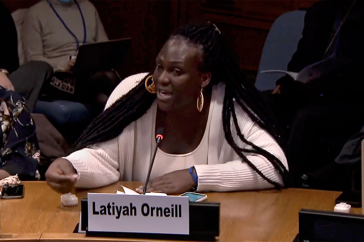 Latiyah Orneill, Founder, Association TRANSGENRES et DROITS Photo: UN Women/Catianne Tijerina